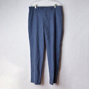 Lauren Ralph Lauren Mens 34x31 Wool Linen Blend Dress Pants Blue Chambray